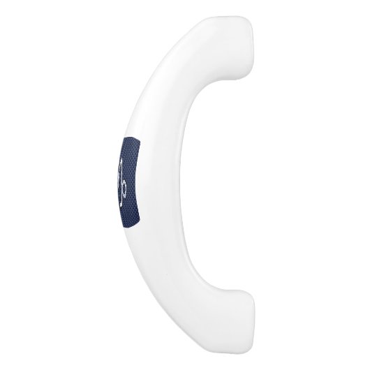 山羊座シンボルネイビー炭素繊維スタイル セラミックキャビネット取っ手 (側面)