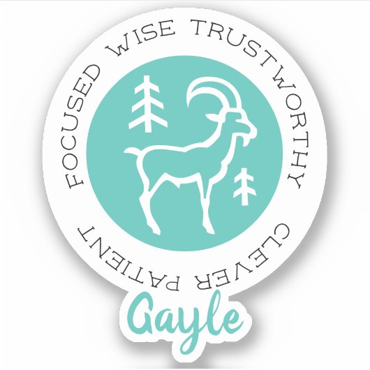 山羊座シール シール (正面)