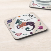 山羊座ジュエルサターンプラスチックコースターセット コースター (左側)