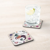山羊座ジュエルサターンプラスチックコースターセット コースター (右側)