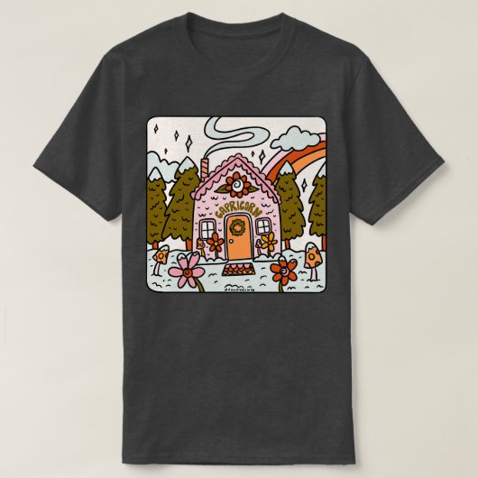 山羊座ジンガーブレッドハウス Tシャツ (デザイン正面)