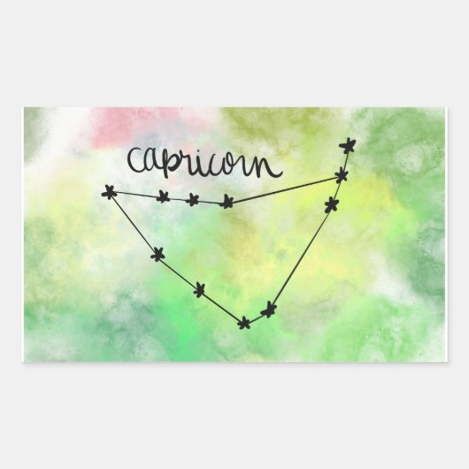 山羊座スターベビーシール 長方形シール (正面)