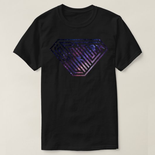 山羊座スーパーパワー〔占星術の〕十二宮図コスモス Tシャツ (デザイン正面)