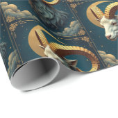 山羊座ダークラッピング紙スターサイン占星術 ラッピングペーパー (ロールコーナー)