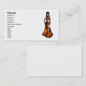 山羊座トライバルベリーダンサービジネスカード 名刺 (正面/裏面)