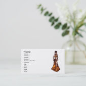 山羊座トライバルベリーダンサービジネスカード 名刺 (スタンド正面)