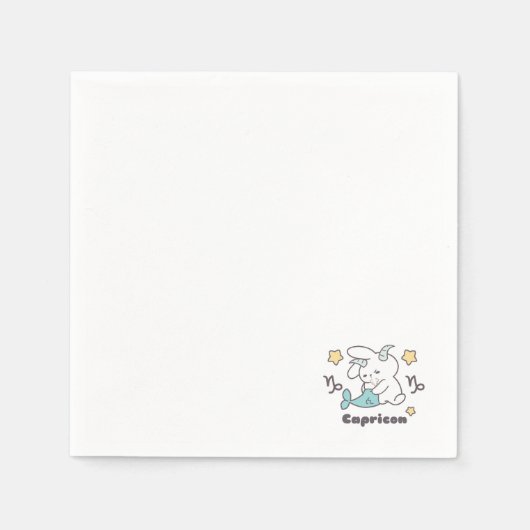 山羊座バニーパターン:マーマージング物語 スタンダードカクテルナプキン (正面)