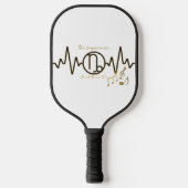 山羊座ビートがピックボールパドルに乗る ピックルボールラケット (正面)