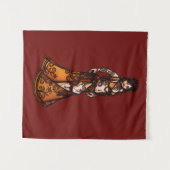 山羊座ベリーダンサー タペストリー (正面(横))