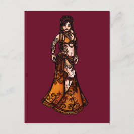 山羊座ベリーダンサー ポストカード