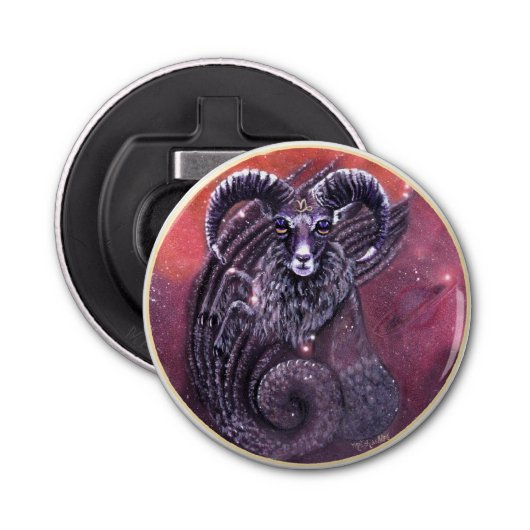 山羊座ボトルオープナー 栓抜き (正面)