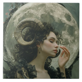 山羊座ムーンアストロロジー〔占星術の〕十二宮図セラミックタイル タイル