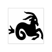 山羊座ヤギの切手 ラバースタンプ (インプリント)