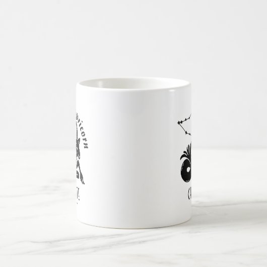 山羊座ヤギ星座名前をカスタムする誕生日 コーヒーマグカップ (中央)