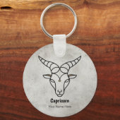 山羊座ヤギ星座誕生日〔占星術の〕十二宮図 キーホルダー (正面)