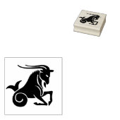 山羊座ヤギ〔占星術の〕十二宮図スタンプ ラバースタンプ (押印)