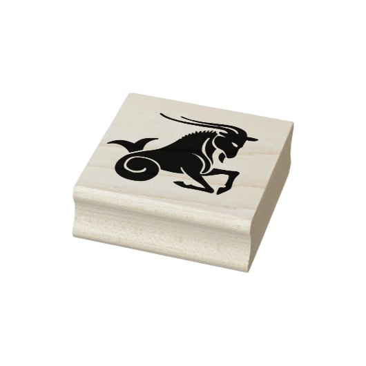 山羊座ヤギ〔占星術の〕十二宮図スタンプ ラバースタンプ (スタンプ)