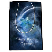 山羊座ヤギMGBハッピーバースデー ミディアムペーパーバッグ (正面)