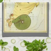 山羊座ヴィンテージコンステレーション、ウラニア鏡 キッチンタオル (折り畳み)