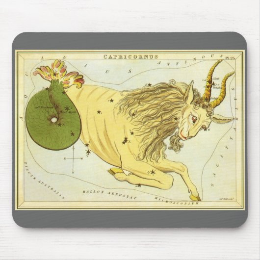 山羊座ヴィンテージコンステレーション、ウラニア鏡 マウスパッド (正面)