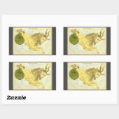 山羊座ヴィンテージコンステレーション、ウラニア鏡 長方形シール (シート)