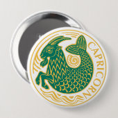 山羊座上の〔占星術の〕十二宮図の兆候 缶バッジ (正面&裏面)