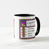 山羊座人格形質11oz.コンボ・デザイナ マグカップ (正面右)