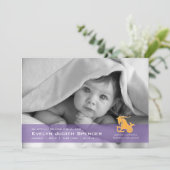 山羊座写真の誕生のお知らせ 案内状 (スタンド正面)