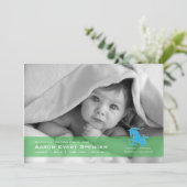 山羊座写真の誕生のお知らせ 案内状 (スタンド正面)