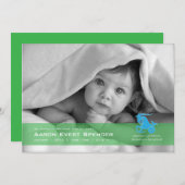 山羊座写真の誕生のお知らせ 案内状 (正面/裏面)