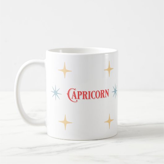 山羊座占星術のサインコーヒーマグ コーヒーマグカップ (左)