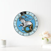 山羊座占星術の徴候〔占星術の〕十二宮図 ラージ壁時計 (ホーム)