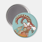 山羊座占星術の標識 マグネット (正面/裏面)