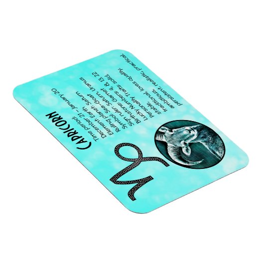 山羊座占星術の特徴と事実 マグネット (右側)