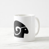 山羊座占星術の記号8 コーヒーマグカップ (正面右)