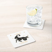 山羊座占星術の〔占星術の〕十二宮図名 スクエアペーパーコースター (インサイチュ)