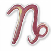 山羊座占星術アート〔占星術の〕十二宮図サイン山羊座 シール (正面)