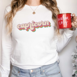 山羊座占星術誕生日ギフト〔占星術の〕十二宮図標識 Tシャツ