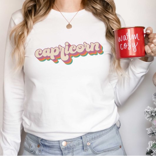 山羊座占星術誕生日ギフト〔占星術の〕十二宮図標識 Tシャツ