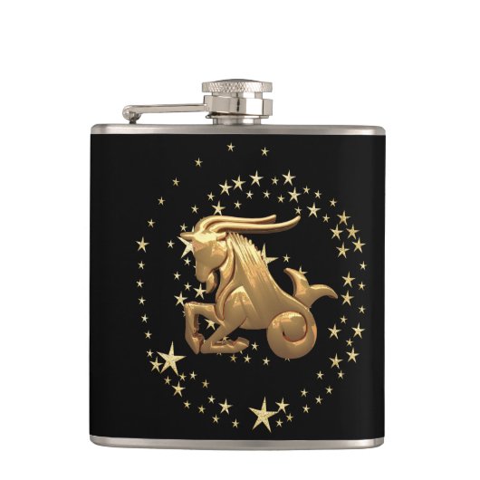 山羊座占星術 フラスク (正面)