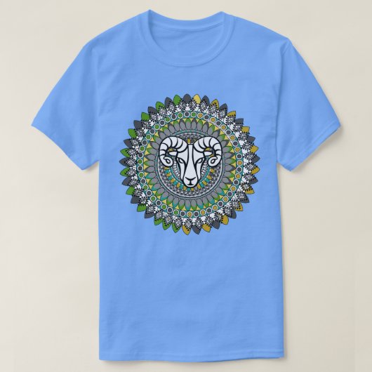 山羊座占星術〔占星術の〕十二宮図 Tシャツ (デザイン正面)