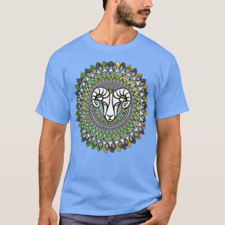 山羊座占星術〔占星術の〕十二宮図 Tシャツ