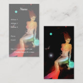 山羊座及び水晶球 名刺 (正面/裏面)