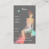 山羊座及び水晶球 名刺 (正面)