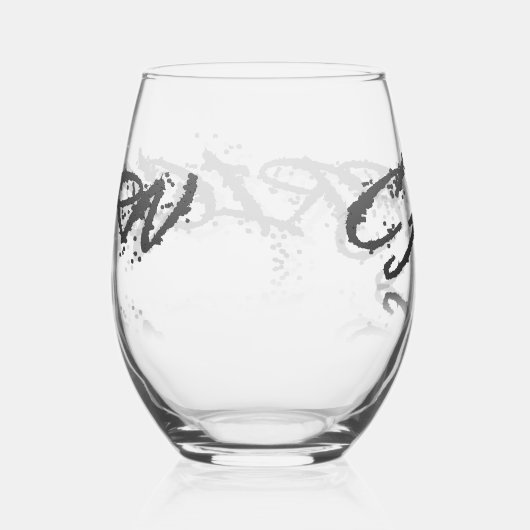 山羊座反射 ステムなしワイングラス (右)