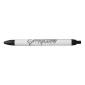 山羊座反射 黒ボールペン (正面)