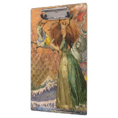 山羊座女性ヤギお洒落おもしろい クリップボード (左)