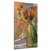 山羊座女性ヤギお洒落おもしろい クリップボード (右)