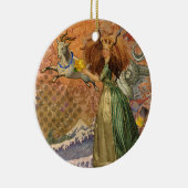 山羊座女性ヤギお洒落おもしろい セラミックオーナメント (右)