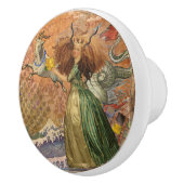 山羊座女性ヤギお洒落おもしろい セラミックノブ (右)